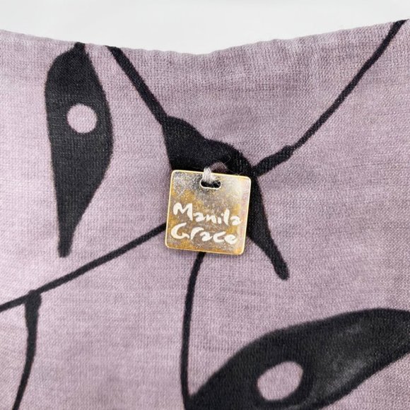 Manila Grace Silk Blend Button Front Mini Dress - Picture 10 of 12